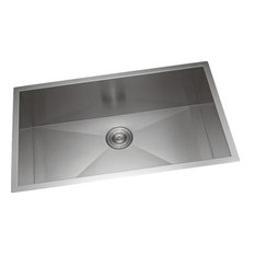 23"x18" Handmade Single Bowl Stainless Steel Undermount Kitchen Sink R0