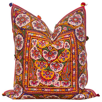 Amyra Rajasthani Embroidered Decorative Pillow