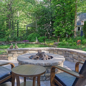 Outdoor grill station, patio and gazebo
