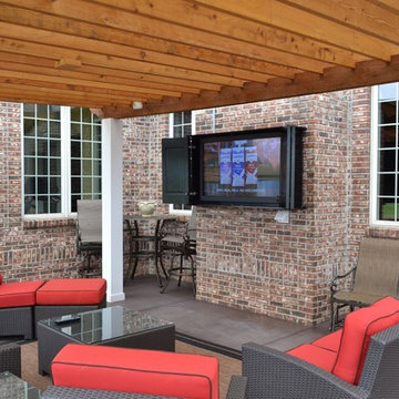 Greenwood, IN - All-Weather 55" TV Panel, Audio & Custom Cabinet