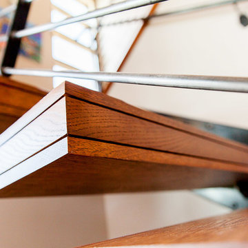 The Bookcliff Modern - Wood Stair Tread Detail