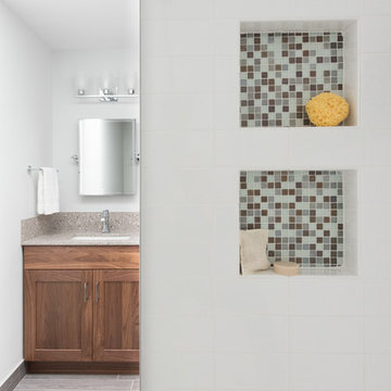 Shades of Gray Primary Suite & Hall Bath