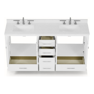 Caroline Avenue 72'' White Bathroom Vanity