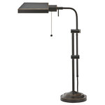 Calighting - Pharmacy Floor Lamp with Adjusted Pole, Dark Bronze Finish/Dark Bronze - 100W PHARMACY FLOOR LAMP with ADJUSTABLE POLE