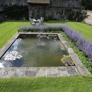 Pond re-make in Vernham Dean, Hampshire