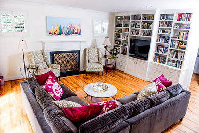 Trendy living room photo in DC Metro
