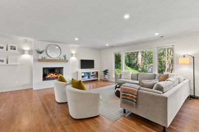Inspiration for a living room remodel in Other
