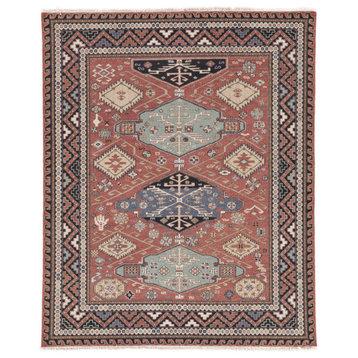 Jaipur Living Granato Hand-Knotted Red/Blue Rug, 8'x10'