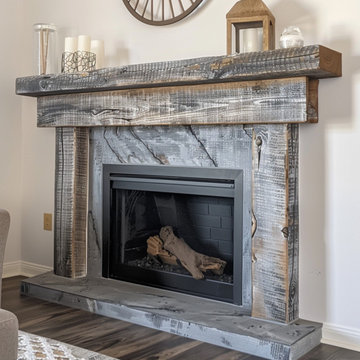 Colored Fireplace Mantels