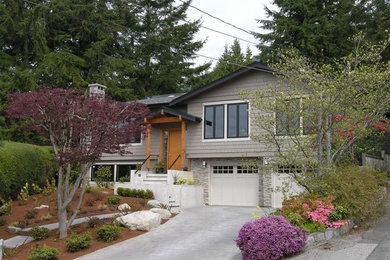 Inspiration for a contemporary exterior home remodel in Vancouver