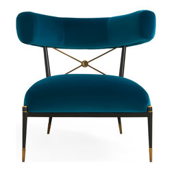 Jonathan Adler - Rider Klismos Lounge Chair - Armchairs And Accent Chairs