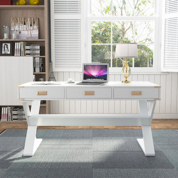 Isernia 60"Writing desk in White