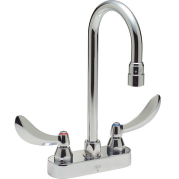 Delta 1.5 GPM 2-Handle Bar Faucet, Polished Chrome