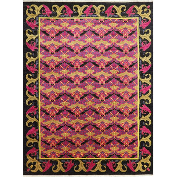 10x13 Hand-Knotted Arts and Crafts Morris Design Rug, P5450