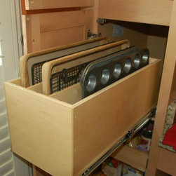 Pull Out Tray Bin - Kitchen Drawer Organizers