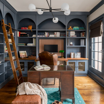 Custom Built-ins Transform this Old Town Home Office