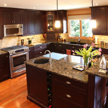 hardware to cherry cabinets
