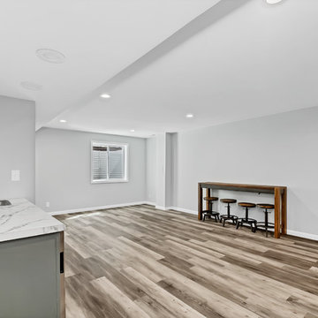 Finished Basement and New Bamboo Floors