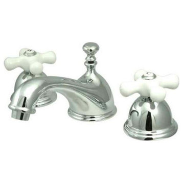 Two Handle 8" to 16" Widespread Lavatory Faucet with Brass Pop-up KS3961PX