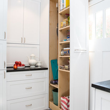 Transitional Farmhouse Kitchen Pantry