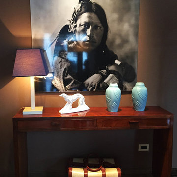 Consolle in rosewood design by Michel Leo