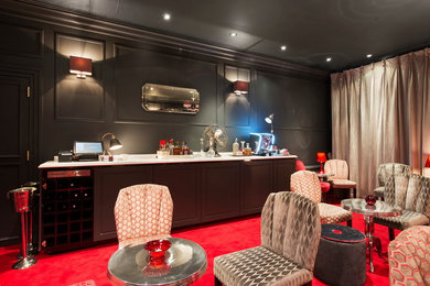 Example of a trendy home design design in New York