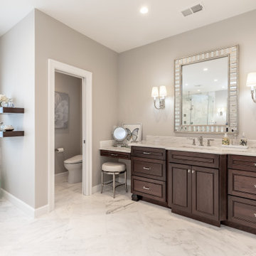 Modern and Serene Spa Master Bath in McLean, Northern Virginia
