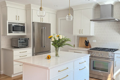 Transitional kitchen photo in Chicago