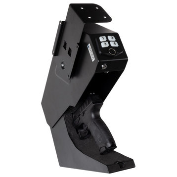 Desk Mount Gun Safe Heavy-Gauge Steel Lock Box Biometric Safe