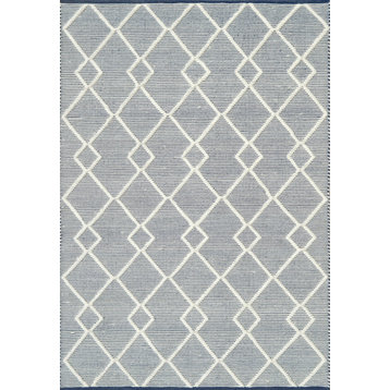 Dynamic Rugs Maeve 3.6x5.6 Wool & Cotton Area Rug 2728-150 Ivory/Navy