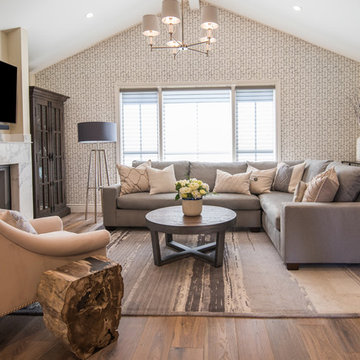 San Carlos Eclectic Living + Dining Space