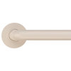 Coated Grab Bar With Safety Grip, ADA, Nylon Flange - 1 1/4" Dia, Biscuit, 30"