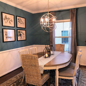 Ellicott City residence- Dining room and Foyer Interior Design