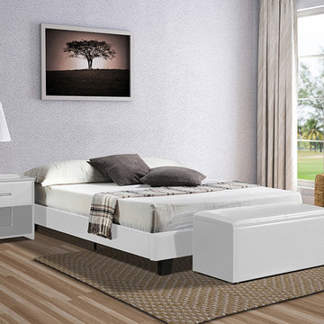 Camden Isle Acton Platform Bed in White