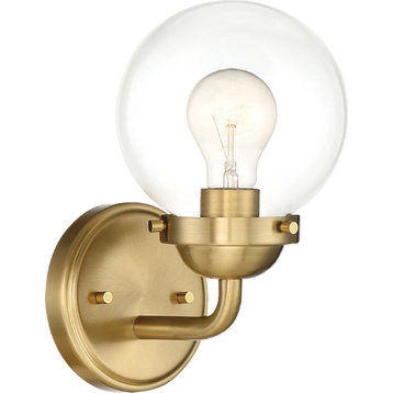 Knoll Wall Sconce, Brushed Gold