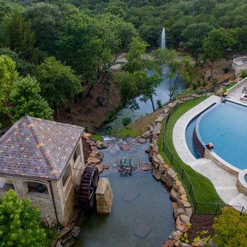 Flower Mound French Water Wheel