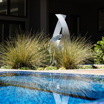 Iridescent Glass Tile Spa & Sculpture