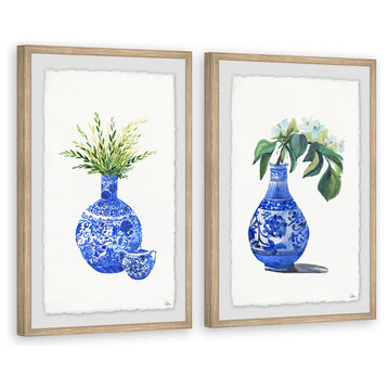 Chinese Vases II Diptych, Set of 2, 24x36 Panels