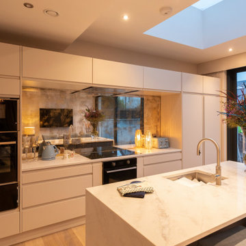 modern open plan kitchen