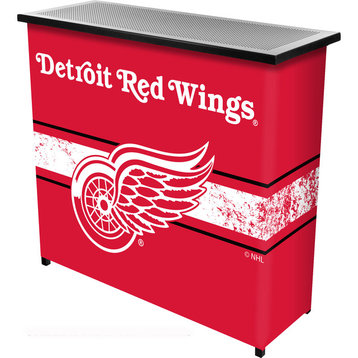 NHL Portable Bar With Case, Detroit Redwings