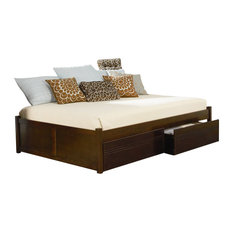 50 Most Por Daybeds For 2018 Houzz The Atlantic Furniture Concord Flat Panel Wood Daybed In Antique Walnut Daybeds