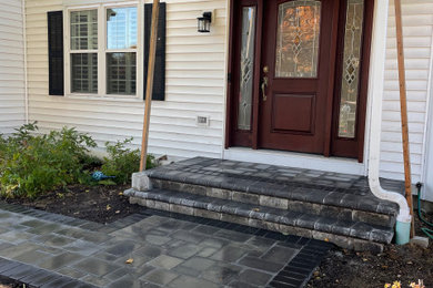 Example of a minimalist entryway design in Chicago