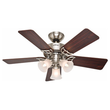 Hunter Southern Breeze 42" Indoor Ceiling Fan - 5 Reversible - Brushed Nickel