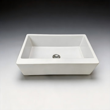 TAITAO 33" Premium Fireclay Farmhouse Sink | Wholesale & OEM Direct