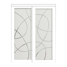 stain abstract green bathdoor