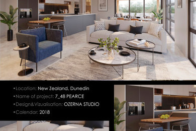 Inspiration for a mid-sized scandinavian enclosed living room remodel in Philadelphia