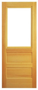 Countryside Pine Door With Sash and Screen, 36"x81"