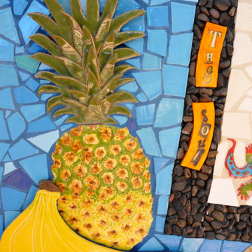 Esparza Outdoor Mosaic Mural, Door Surrounds and Window Surrounds