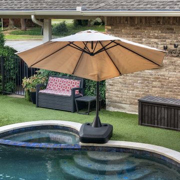 Custom Creekside Deck with Screened Porch & Poolside Living