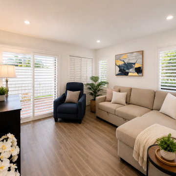 Plantation Shutters Florida | Living Room & Master Bedroom | Luxury Florida Home